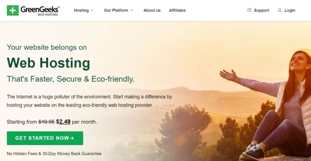 GreenGeeks-web-hosting-platform
