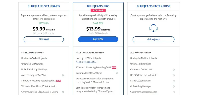 Bluejeans-pricing-plans