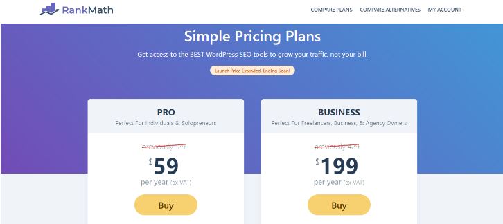 rank-math-pricing-plans