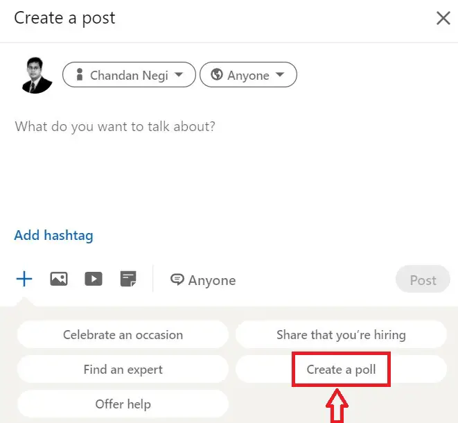 How to Create a Poll on LinkedIn-2