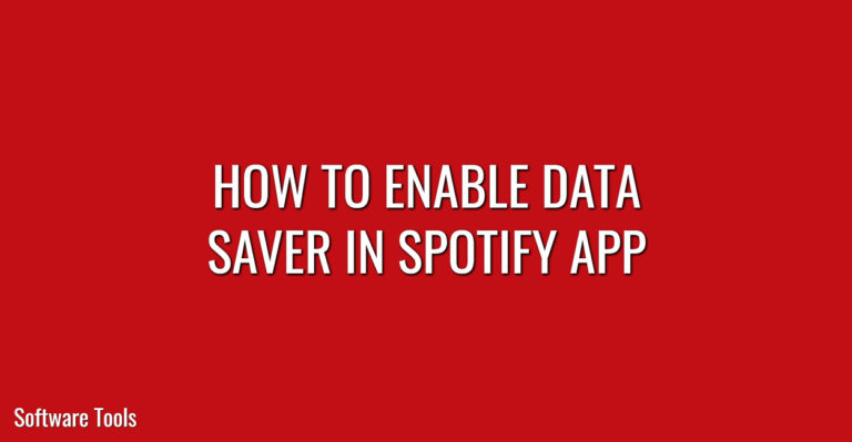 How to Enable Data Saver in Spotify App