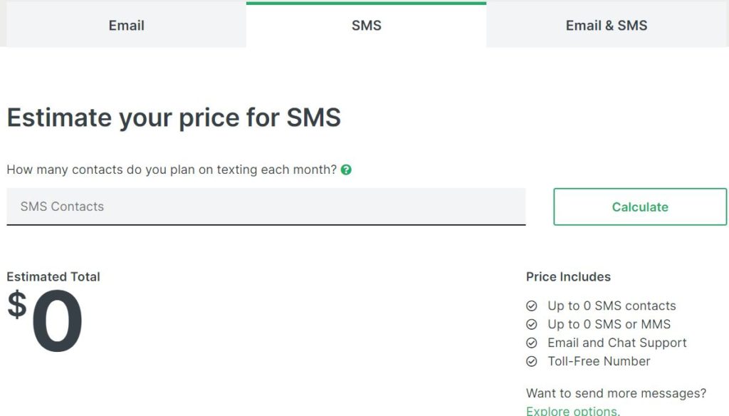 Pricing Plans SMS Klaviyo