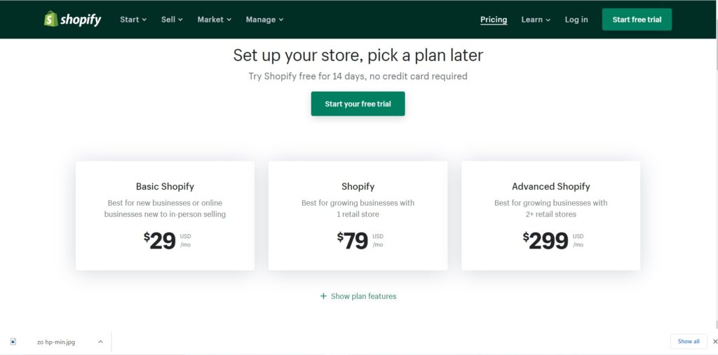 Shopify-pricing-plans