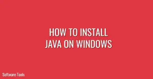 how to install java on windows