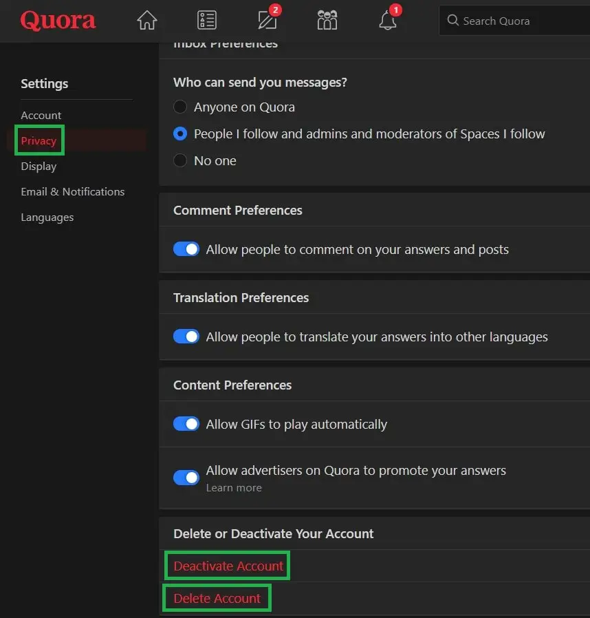 quora-account-privacy-settings