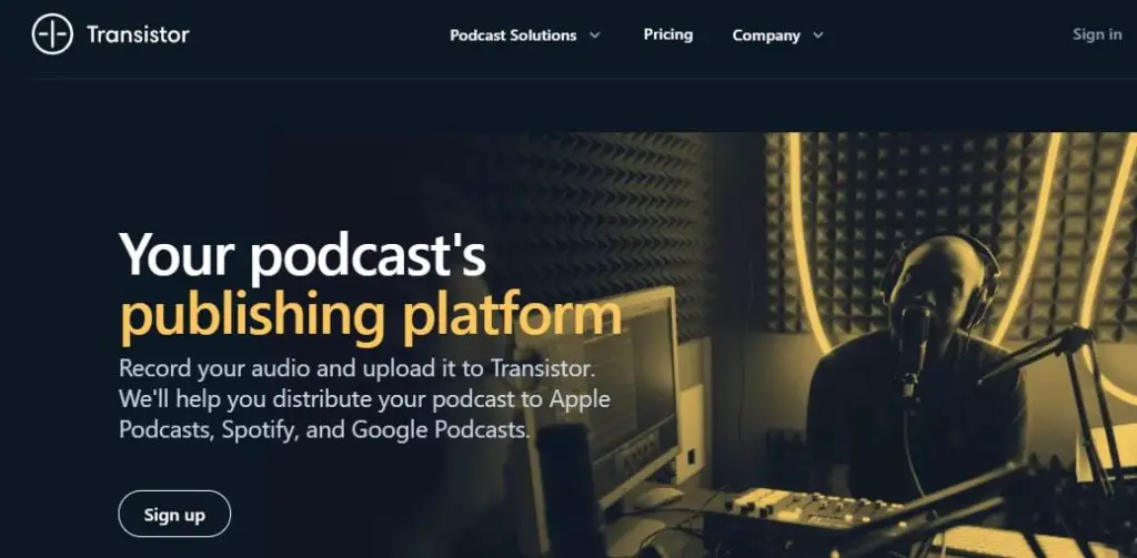 transistor-podcast-hosting-website