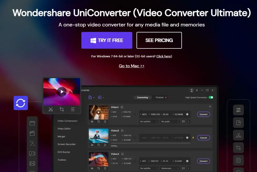 wondershare-unicoverter-downloader-YouTube to MP3 Converters