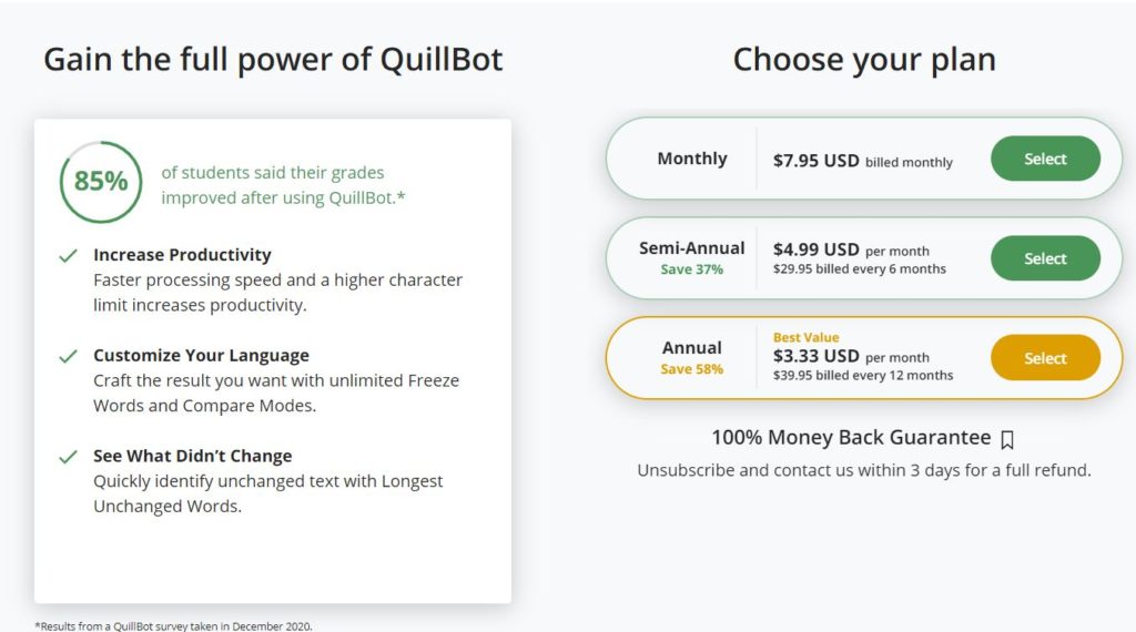 quillbot-pricing-plans
