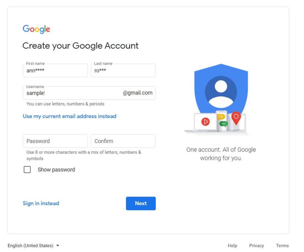 create-google-account