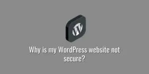 Why is my WordPress website not secure
