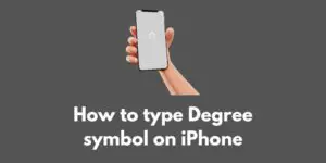 how-to-type-degree-symbol-on-iphone