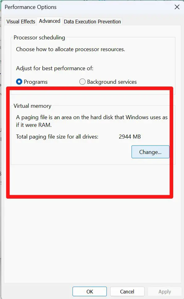 virtual-memory-settings