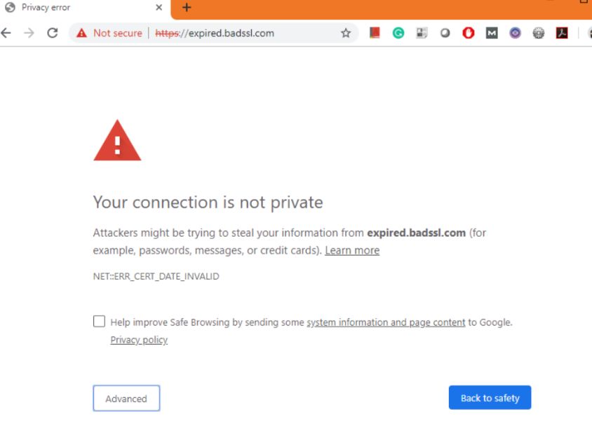 your-connection-is-not-secure