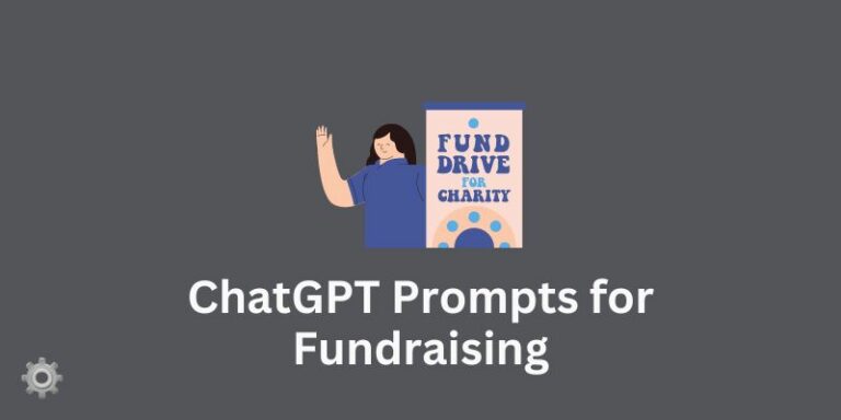 ChatGPT Prompts for Fundraising